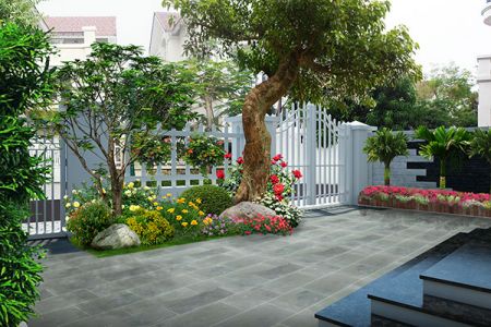 Thi công sân vườn 07