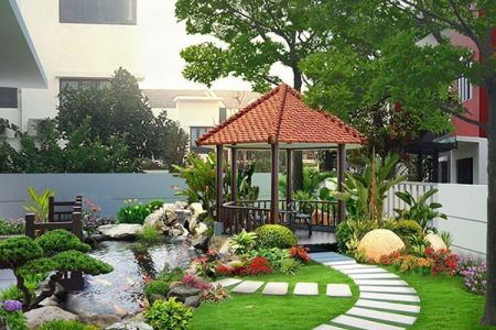 Thi công sân vườn 06