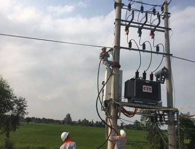 Thi công trạm điện hạ thế 02