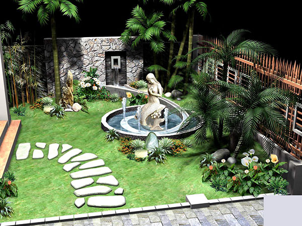 Thi công sân vườn 08